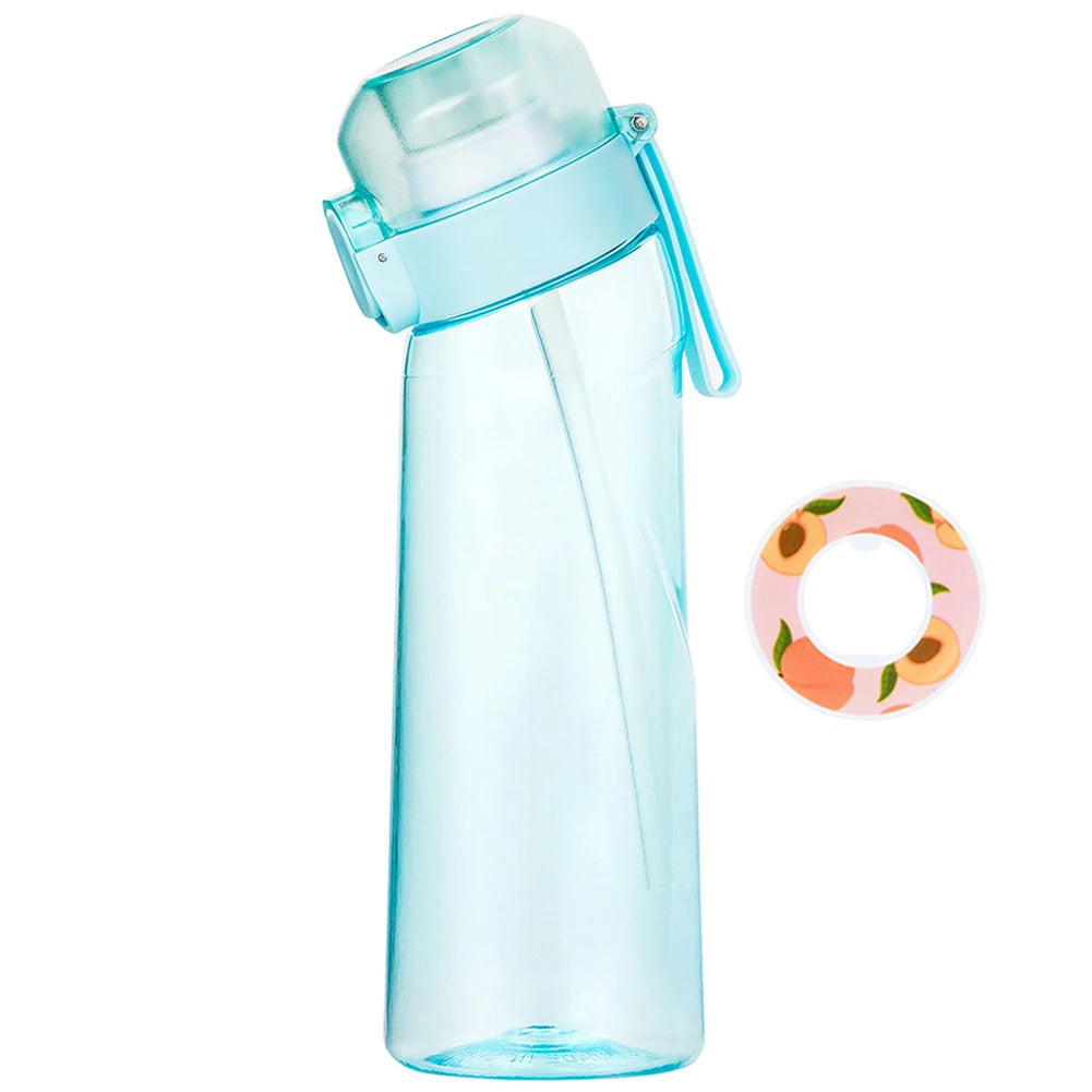 650ML Sports Water Bottle Scent Water Bottle with Flavour Pod Gym Sport Bottle Fruit Fragrance Water Bottle for Sport Travel