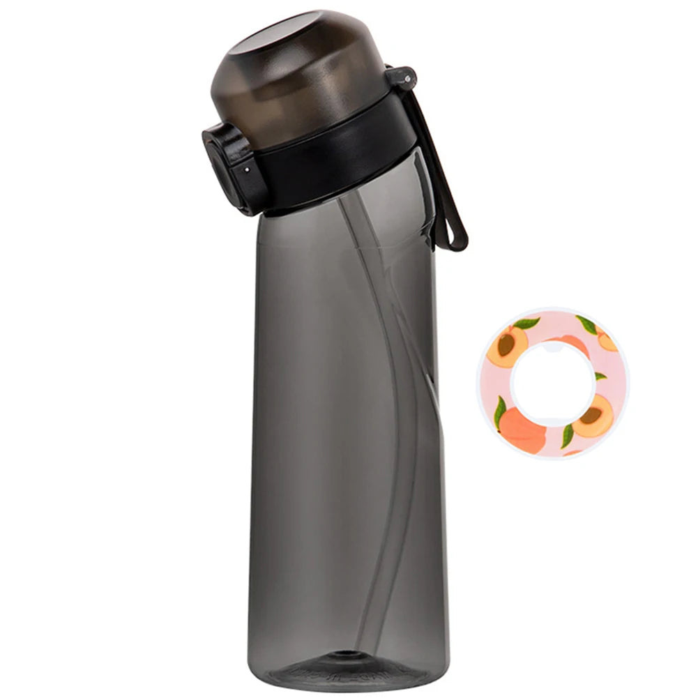 650ML Sports Water Bottle Scent Water Bottle with Flavour Pod Gym Sport Bottle Fruit Fragrance Water Bottle for Sport Travel