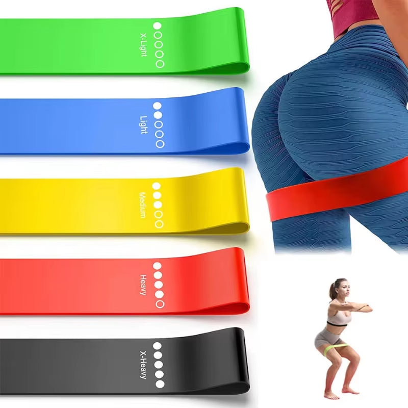 Yoga Rally Circle Resistance Bands Fitness Set Rubber Loop Strength Training Workout Expander Gym Equipment Elastic Portable