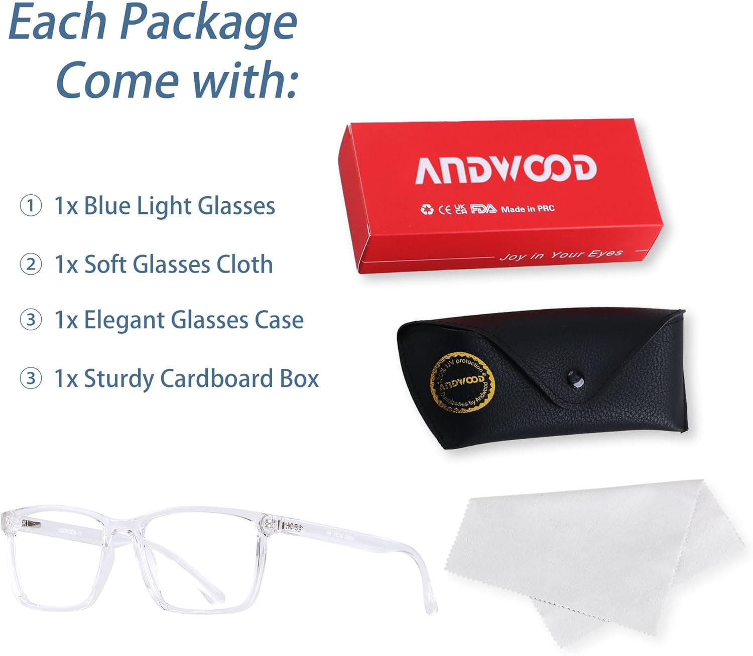 Blue Light Blocking Glasses Men Women Computer Filter Large Frame Bluelight Blocker anti Blue Ray Lightweight AR002