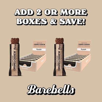 Protein Bars with 20G High Protein, 1.9Oz Bars, Caramel Cashew - 12 Count