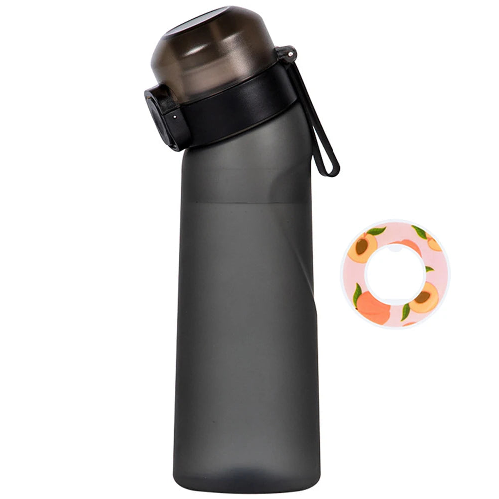 650ML Sports Water Bottle Scent Water Bottle with Flavour Pod Gym Sport Bottle Fruit Fragrance Water Bottle for Sport Travel