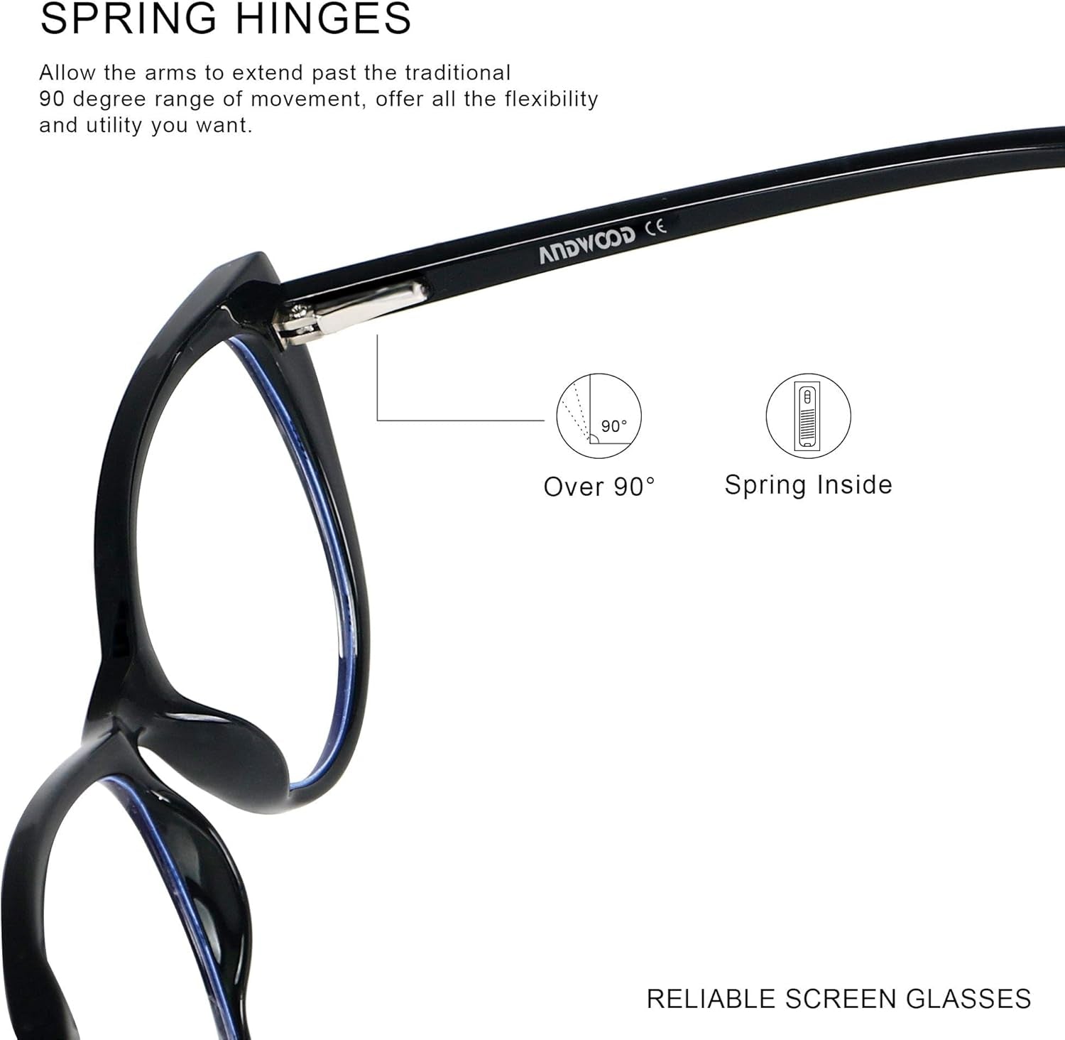 Blue Light Blocking Glasses Women Bluelight Blocker Computer Cateye Clear Cat Eye Eyeglasses Frame AR003