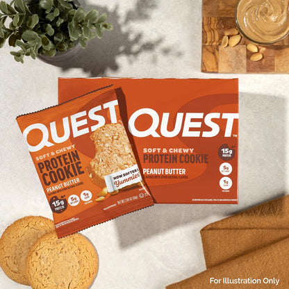 Nutrition Peanut Butter Protein Cookie, 15G Protein, 1G Sugar, 5G Net Carbs, Keto Friendly, High Protein, Low Carb; 12 Count
