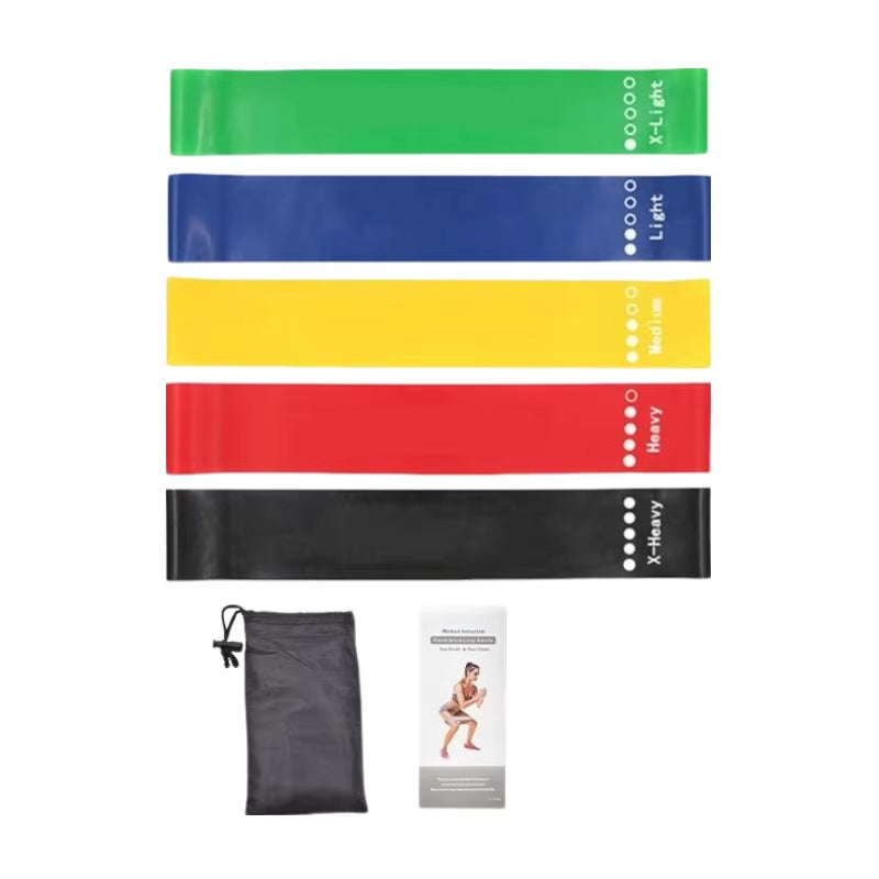 Yoga Rally Circle Resistance Bands Fitness Set Rubber Loop Strength Training Workout Expander Gym Equipment Elastic Portable