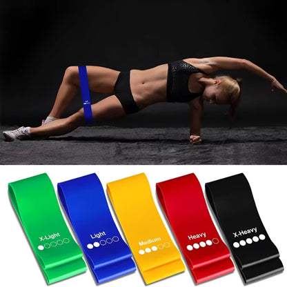 Yoga Rally Circle Resistance Bands Fitness Set Rubber Loop Strength Training Workout Expander Gym Equipment Elastic Portable