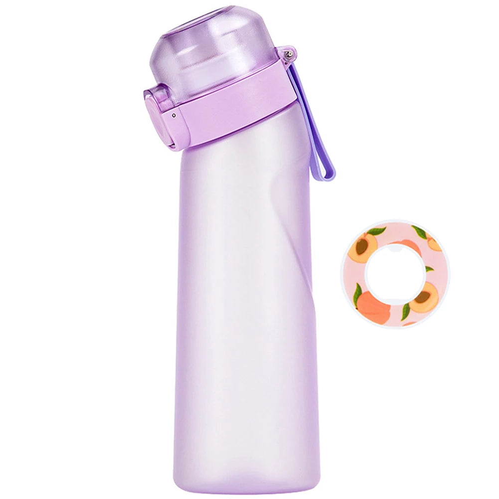 650ML Sports Water Bottle Scent Water Bottle with Flavour Pod Gym Sport Bottle Fruit Fragrance Water Bottle for Sport Travel