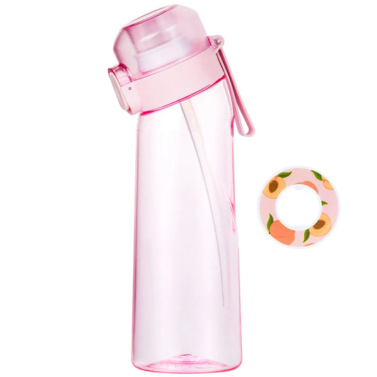 650ML Sports Water Bottle Scent Water Bottle with Flavour Pod Gym Sport Bottle Fruit Fragrance Water Bottle for Sport Travel