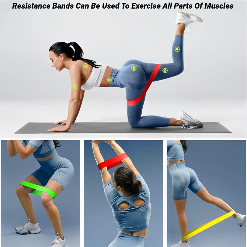 Yoga Rally Circle Resistance Bands Fitness Set Rubber Loop Strength Training Workout Expander Gym Equipment Elastic Portable