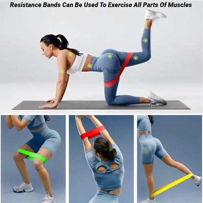 Yoga Rally Circle Resistance Bands Fitness Set Rubber Loop Strength Training Workout Expander Gym Equipment Elastic Portable