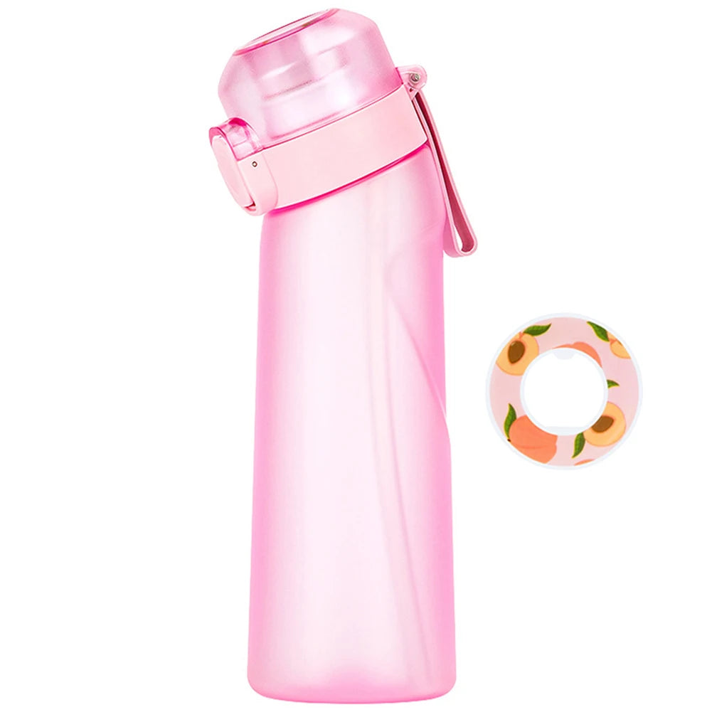 650ML Sports Water Bottle Scent Water Bottle with Flavour Pod Gym Sport Bottle Fruit Fragrance Water Bottle for Sport Travel