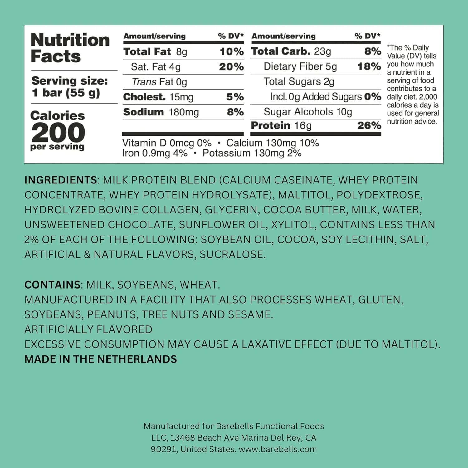 Soft Protein Bars, Minty Chocolate - 12 Count, 16G High Protein Treats - Chocolate Nutrition Bar with 1G Total Sugars - on the Go Breakfast or Post-Workout Snack